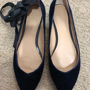 Banana Republic Blue Velvet Flats